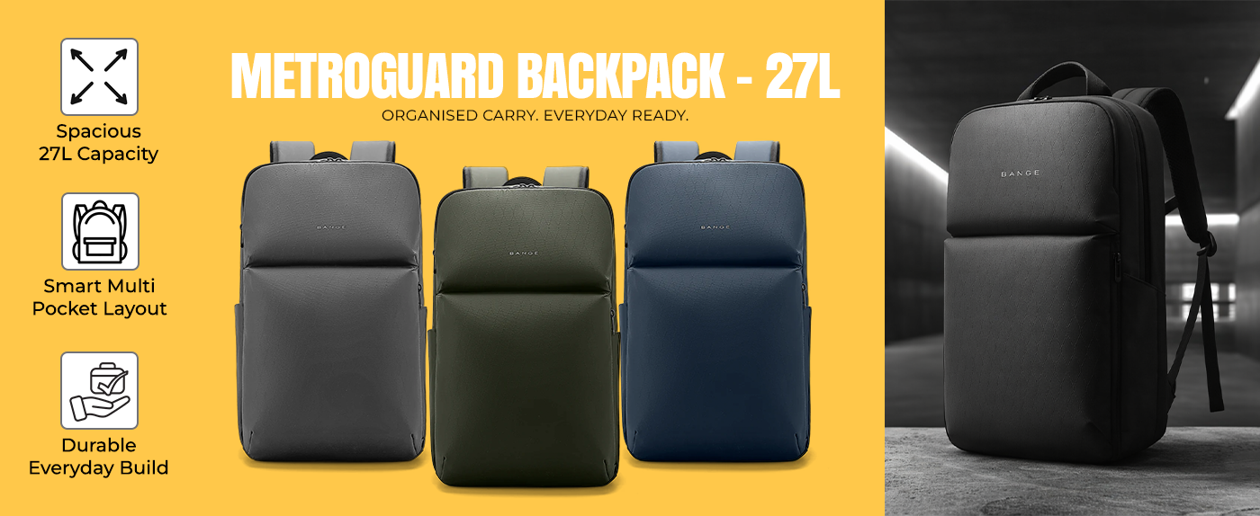 METROGUARD BACKPACK - BLACK - 27L