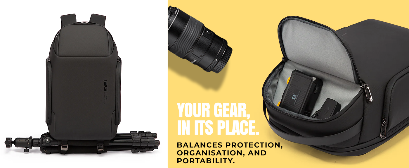 NIGHTMASK CAMERA BACKPACK - BLACK - 20L