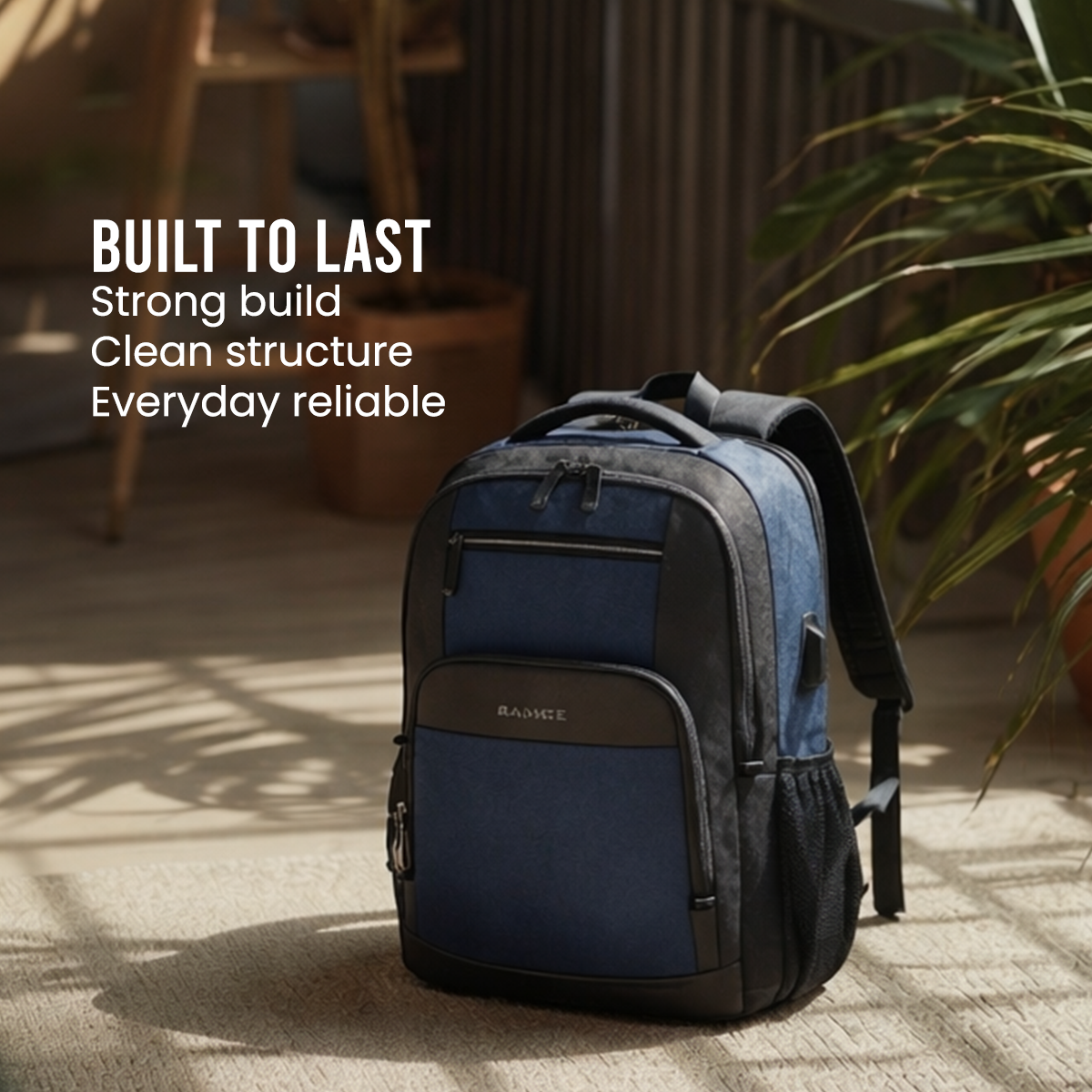 SWISS CUT DESIGN BACKPACK - BLUE - 26L