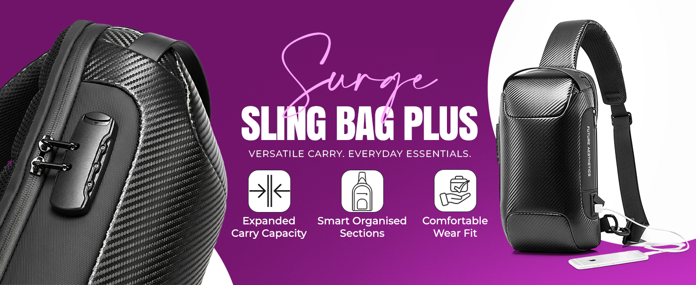 SURGE SLING BAG PLUS - BLACK