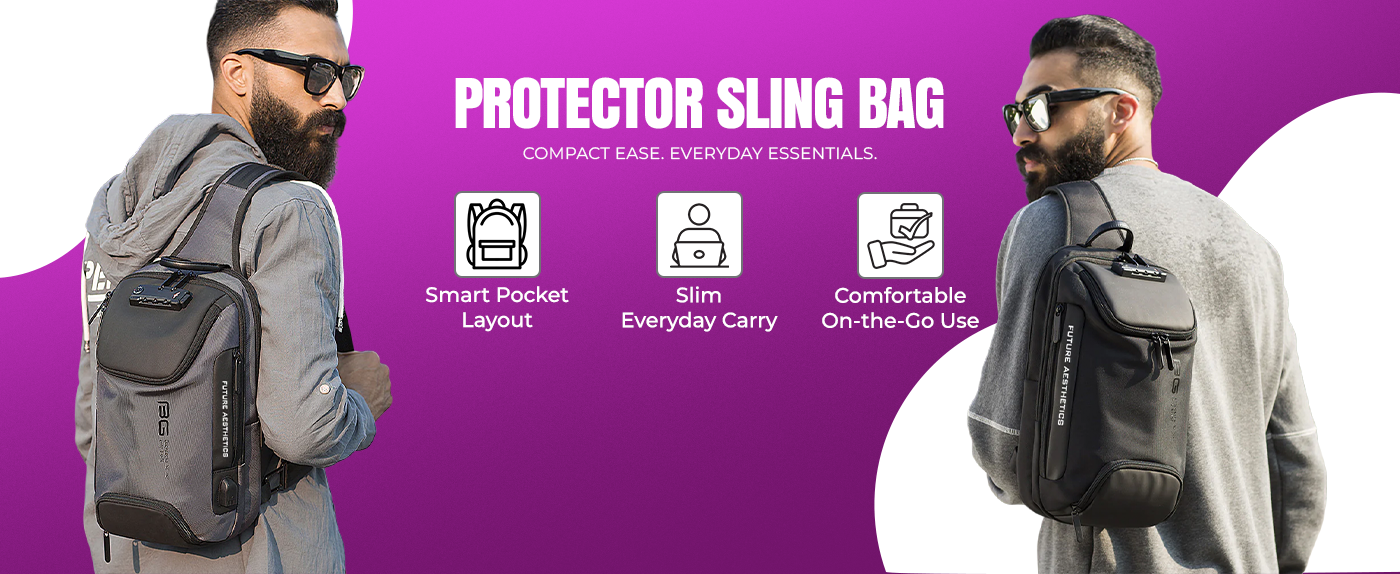 PROTECTOR SLING BAG - BLACK