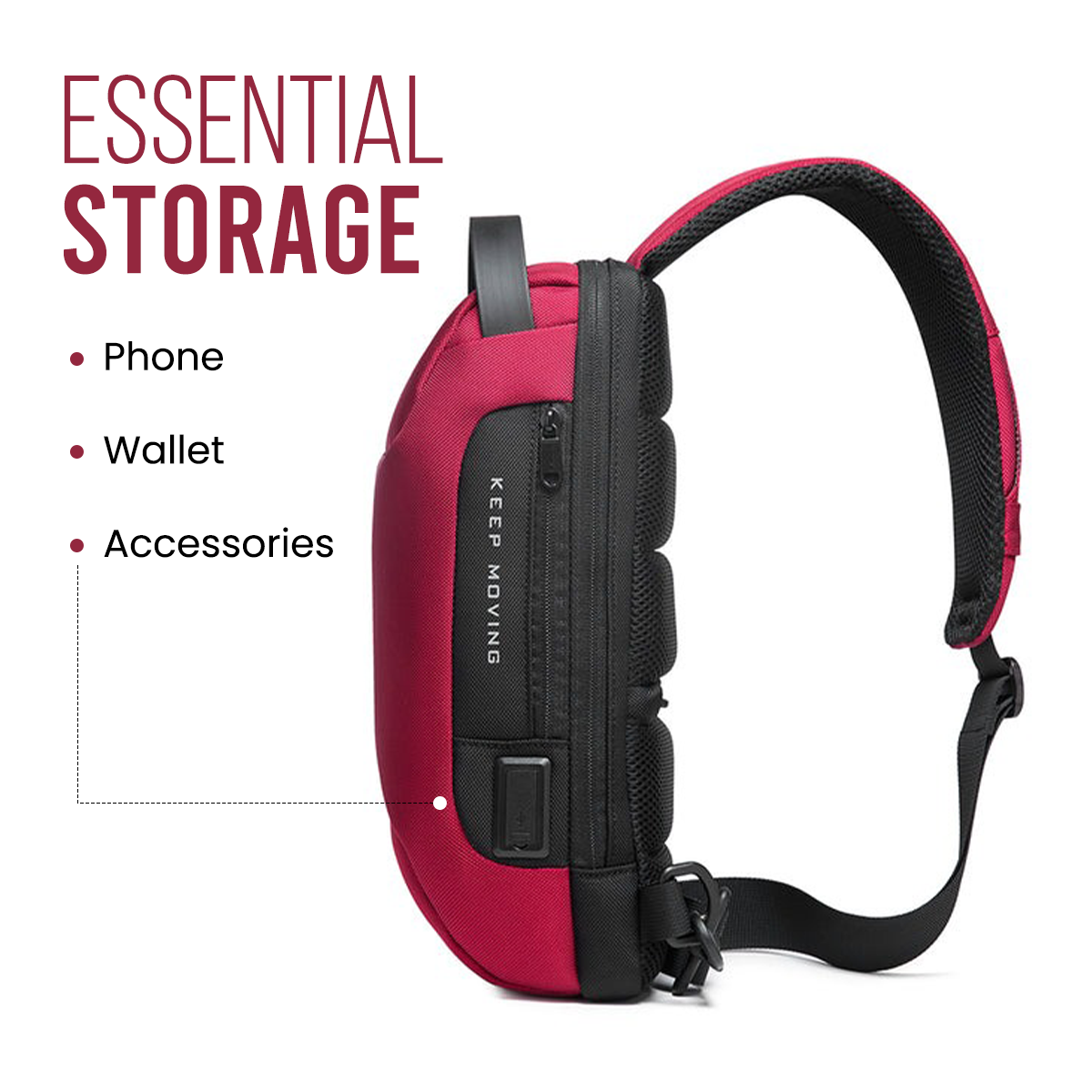 SURGE SLING BAG - RED