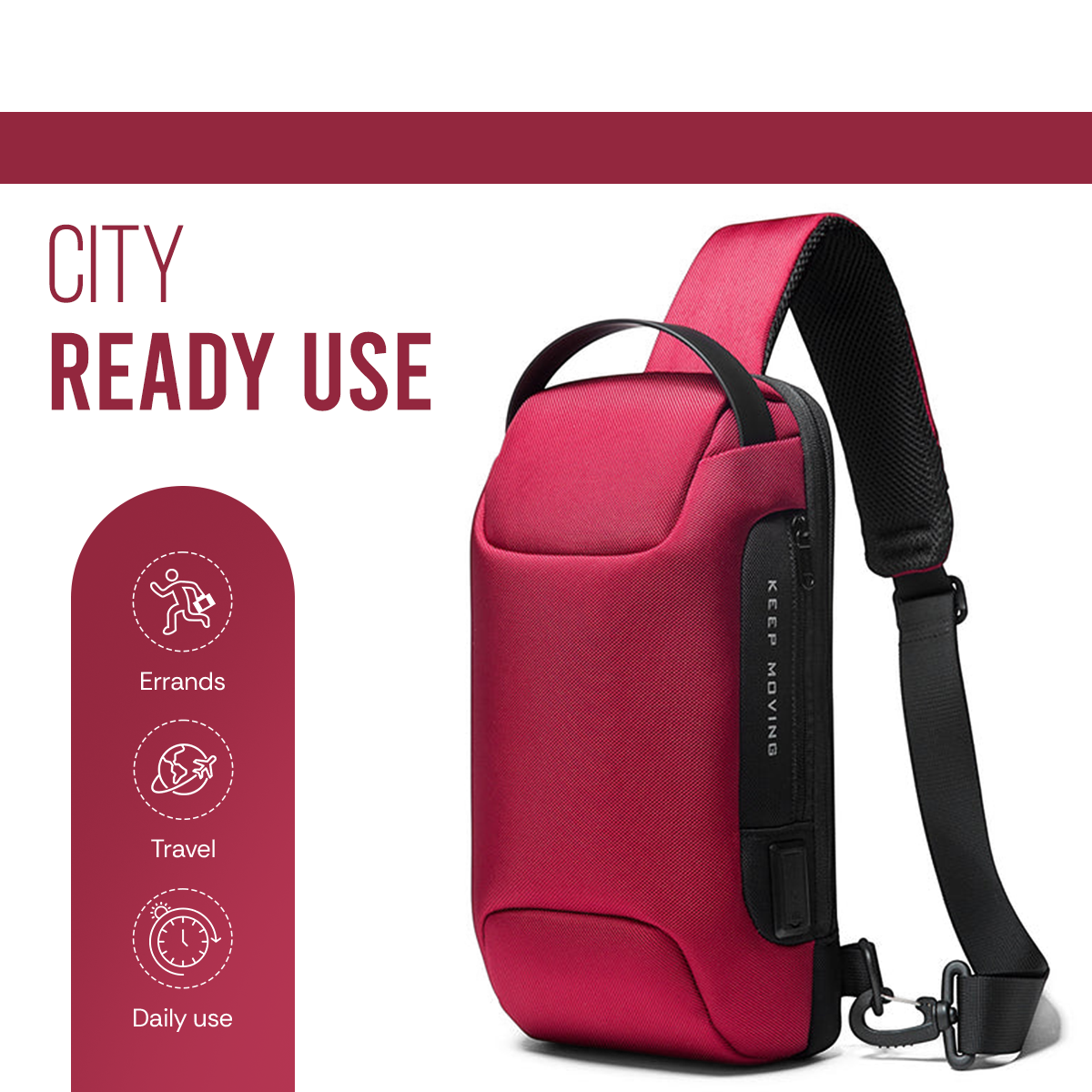 SURGE SLING BAG - RED