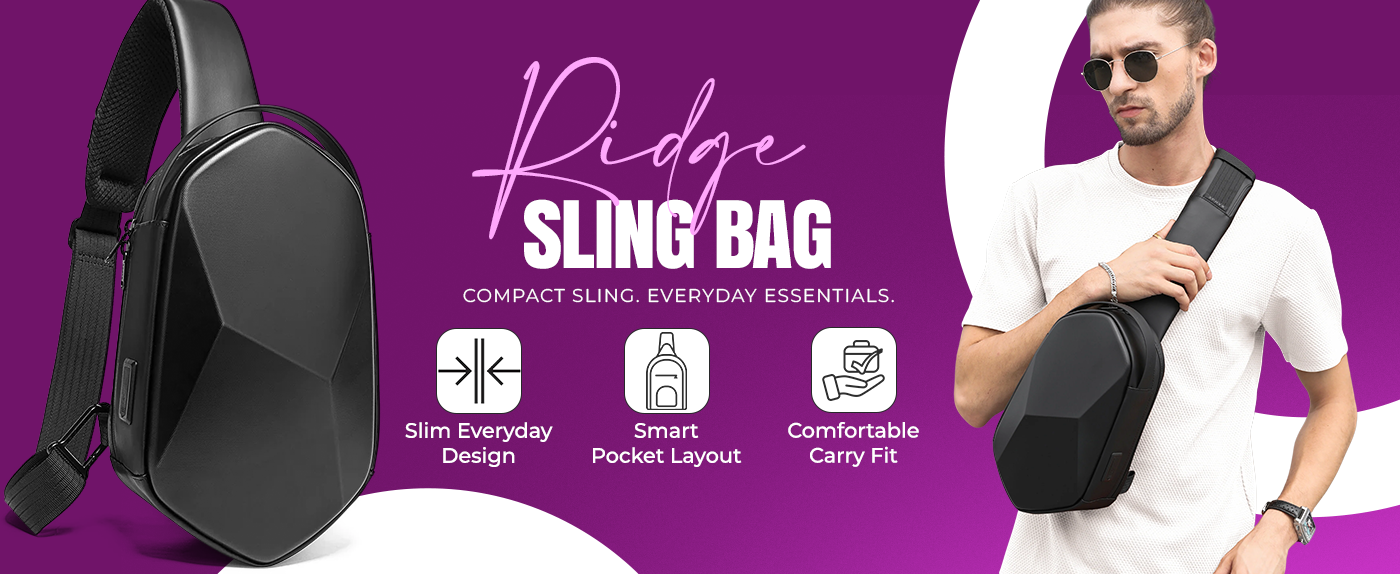 RIDGE SLING BAG - BLACK