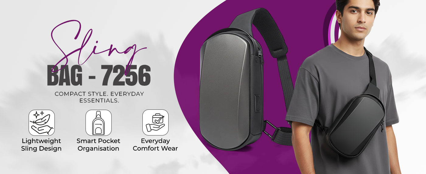 SLING BAG - 7256 - BLACK