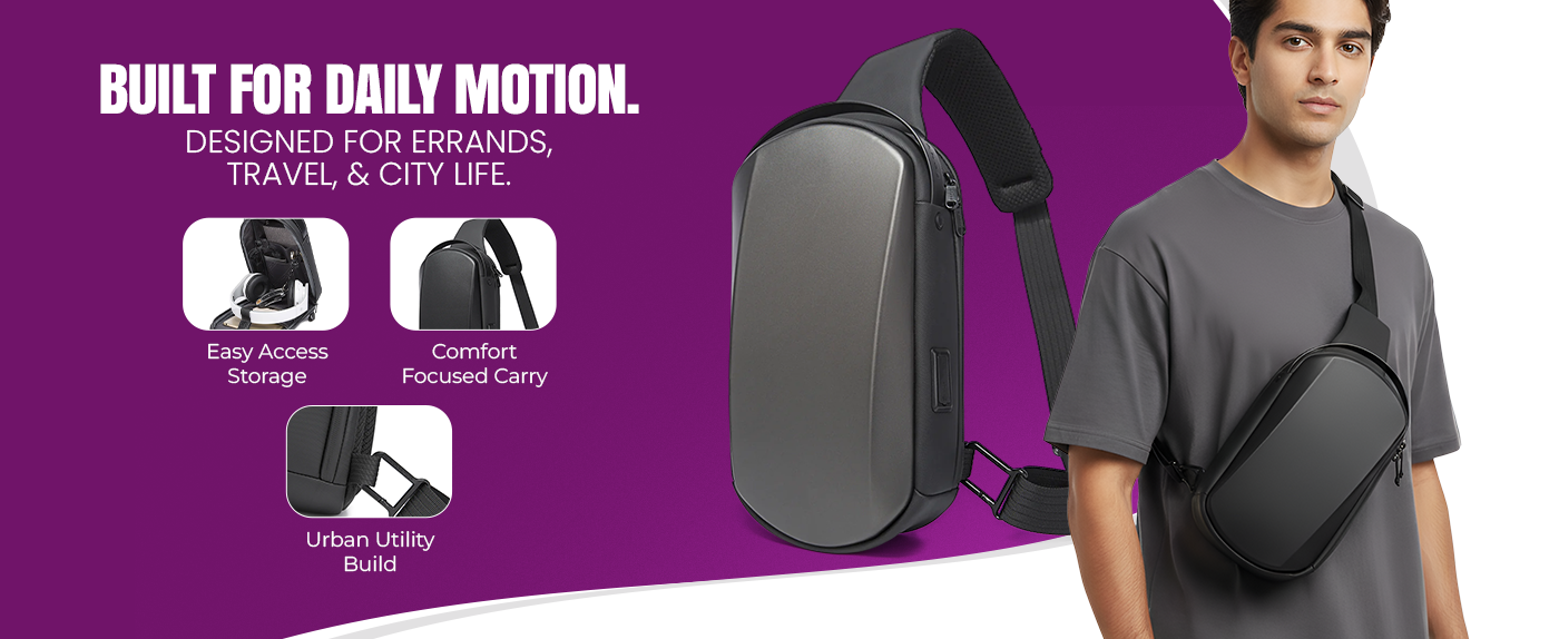 SLING BAG - 7256 - BLACK