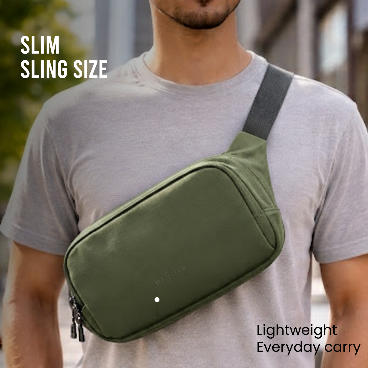 URBAN GO SLING BAG - GREEN