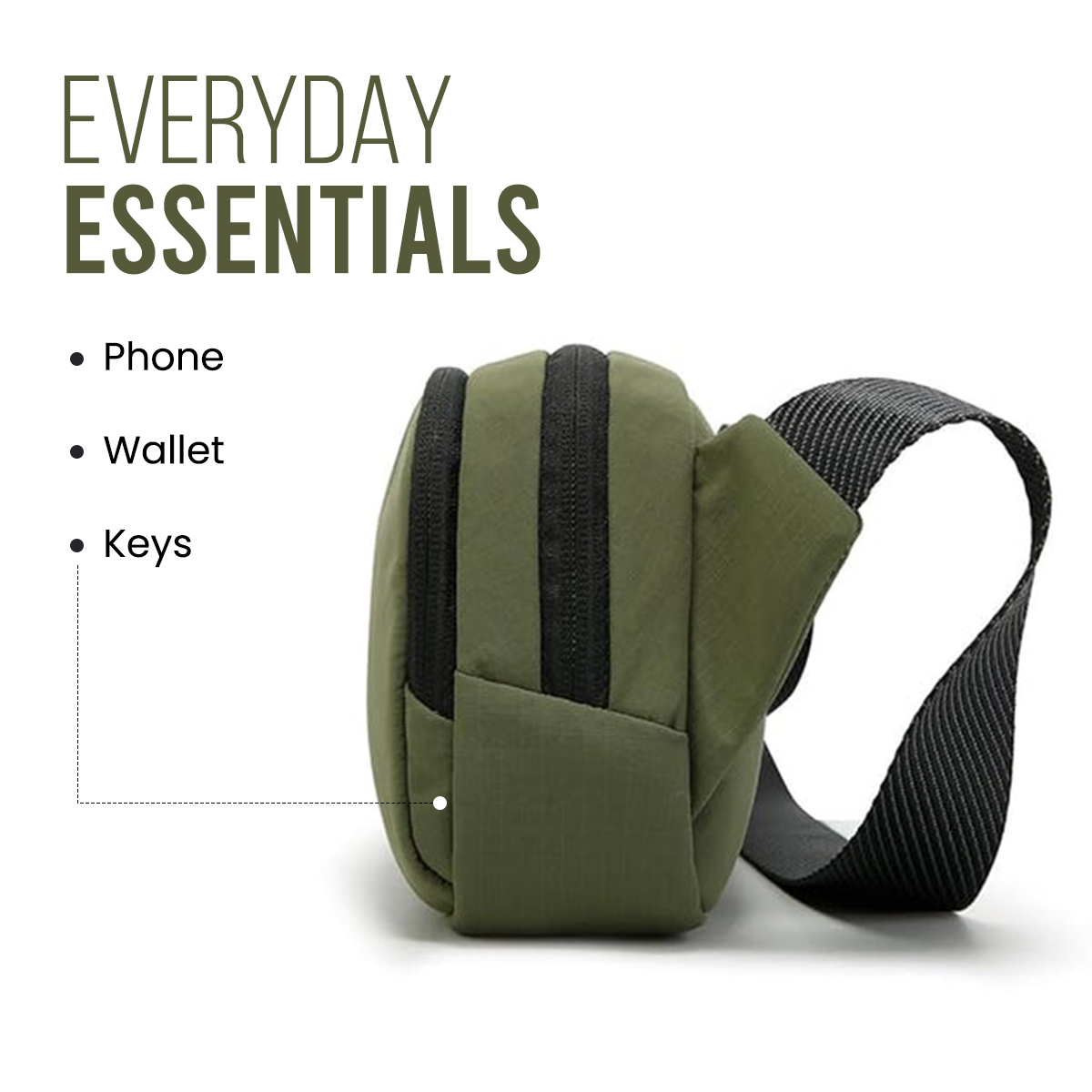 URBAN GO SLING BAG - GREEN