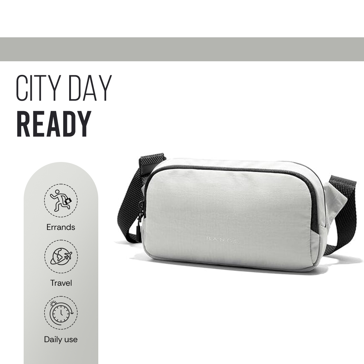 URBAN GO SLING BAG - WHITE