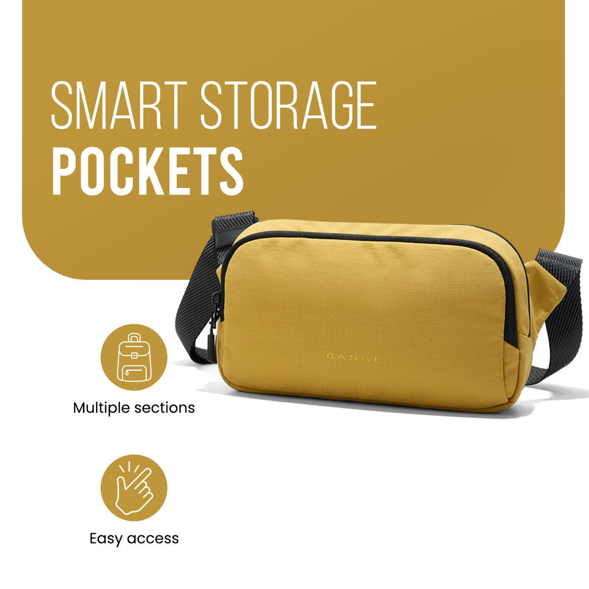 URBAN GO SLING BAG - YELLOW