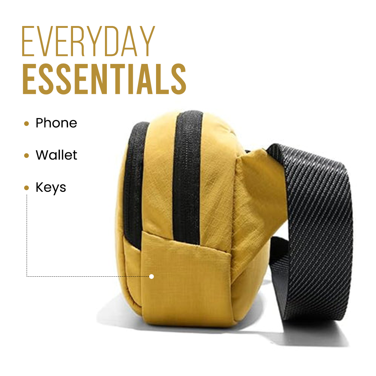 URBAN GO SLING BAG - YELLOW