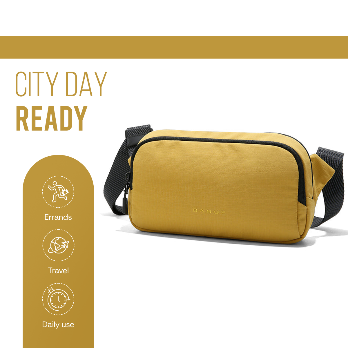 URBAN GO SLING BAG - YELLOW