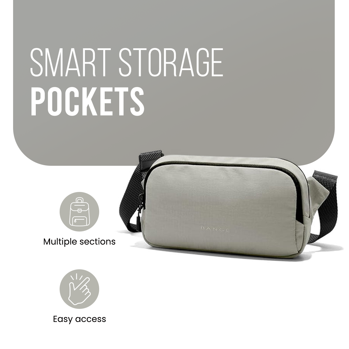 URBAN GO SLING BAG - GREY