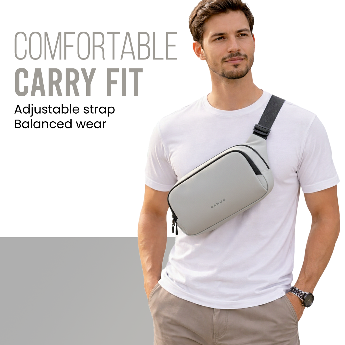 URBAN GO SLING BAG - GREY