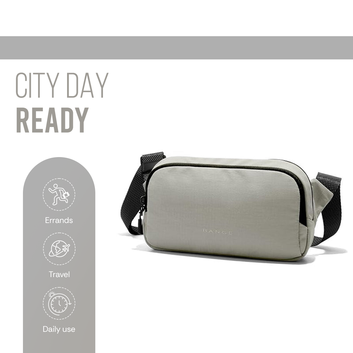 URBAN GO SLING BAG - GREY