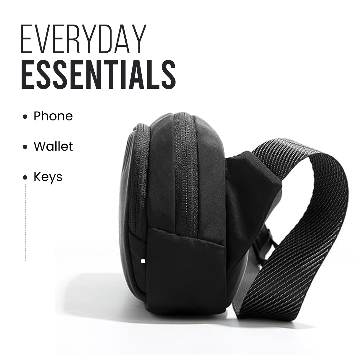 URBAN GO SLING BAG - BLACK