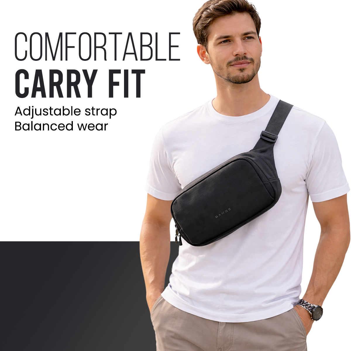 URBAN GO SLING BAG - BLACK