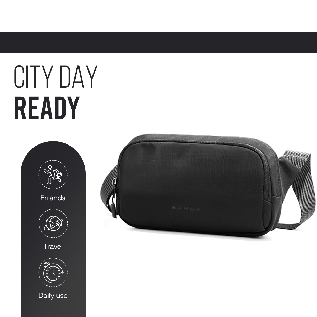 URBAN GO SLING BAG - BLACK
