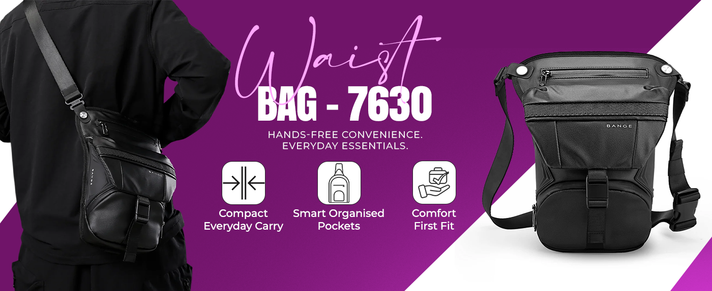 WAIST BAG - 7630 - BLACK