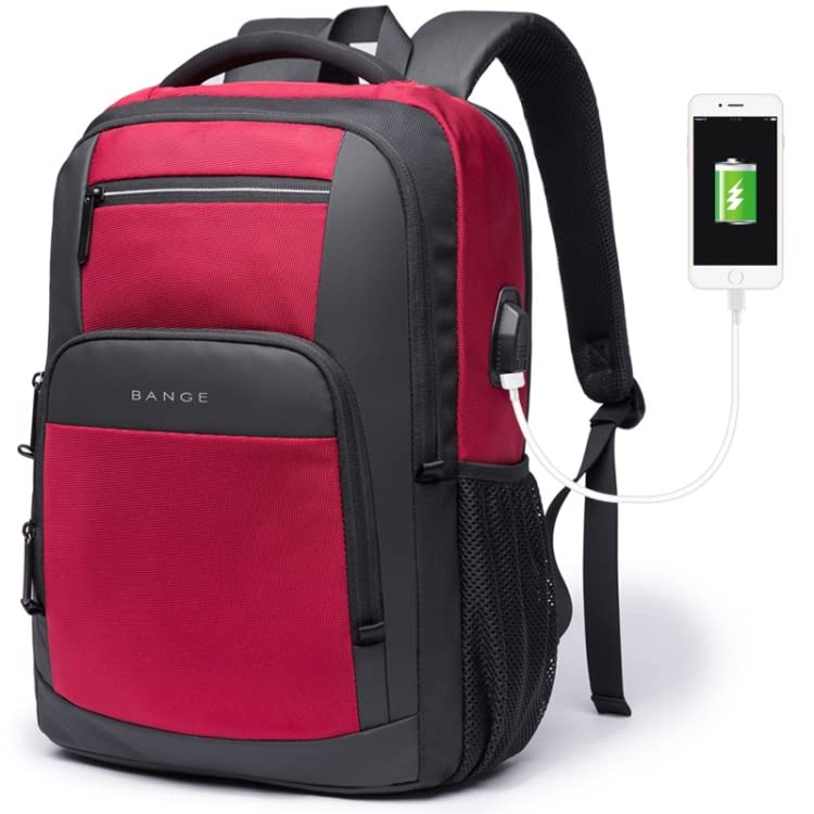 Red Lemon Swiss Cut Design 15.6 Inch 26L Smart Laptop Backpack Bag With USB Charging Port, Anti Theft Pocket and Accessories Organiser for Men Women Boys Girls