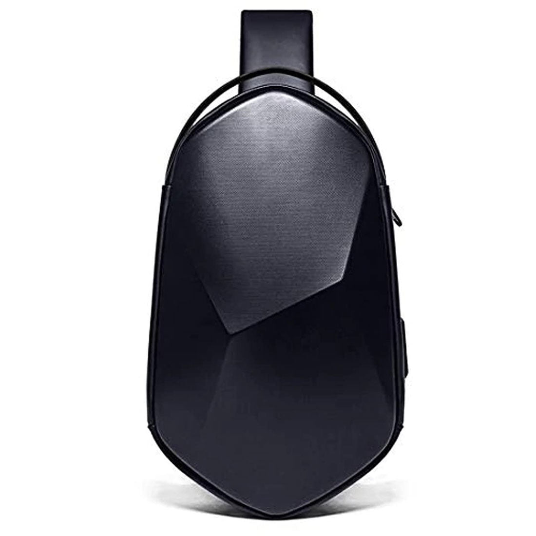 Red Lemon Unisex-adult Bange Series Rhombus Shell Design Waterproof Sling Bag with USB Charging
